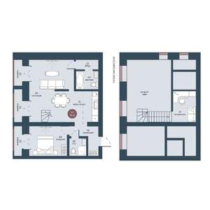 2-к квартира, строящийся дом, 75м2, 1/7 этаж