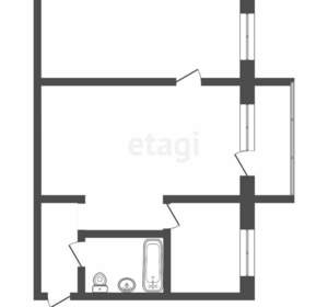 2-к квартира, вторичка, 44м2, 5/5 этаж