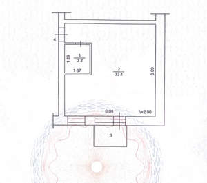 1-к квартира, вторичка, 36м2, 1/3 этаж