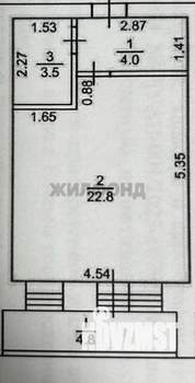 Студия квартира, вторичка, 30м2, 6/16 этаж
