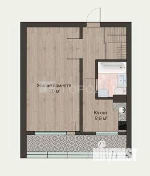 1-к квартира, вторичка, 39м2, 6/10 этаж