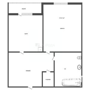1-к квартира, вторичка, 32м2, 5/9 этаж