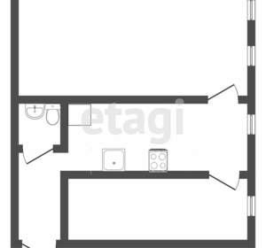 2-к квартира, вторичка, 51м2, 2/2 этаж