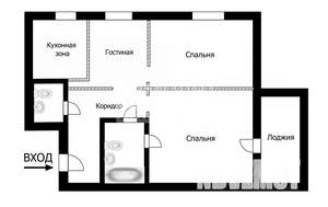 3-к квартира, вторичка, 68м2, 8/19 этаж