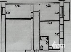 3-к квартира, вторичка, 60м2, 3/5 этаж