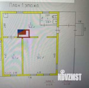 2-к квартира, вторичка, 48м2, 1/2 этаж