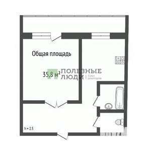 1-к квартира, вторичка, 36м2, 10/14 этаж