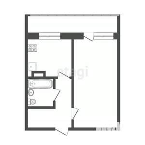 1-к квартира, вторичка, 35м2, 10/17 этаж