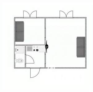 1-к квартира, вторичка, 24м2, 1/5 этаж