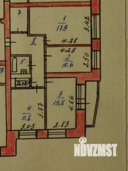 3-к квартира, вторичка, 70м2, 1/7 этаж
