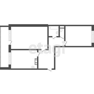 2-к квартира, вторичка, 59м2, 15/17 этаж