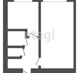 1-к квартира, вторичка, 31м2, 1/5 этаж