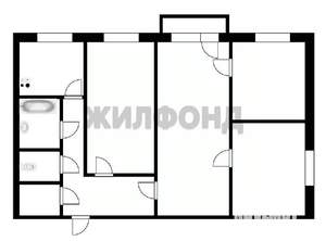 4-к квартира, вторичка, 60м2, 2/5 этаж