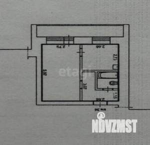 1-к квартира, вторичка, 40м2, 5/6 этаж