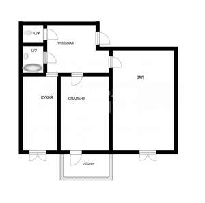 2-к квартира, вторичка, 50м2, 2/9 этаж