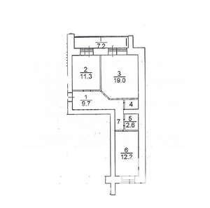 2-к квартира, вторичка, 58м2, 5/14 этаж