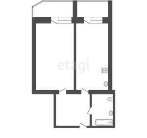 1-к квартира, вторичка, 61м2, 2/5 этаж