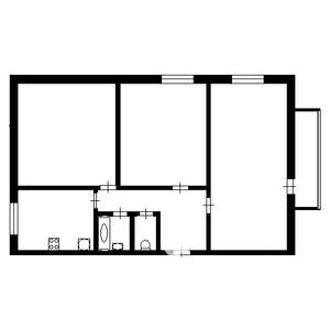 3-к квартира, вторичка, 62м2, 2/5 этаж