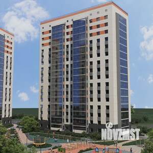 2-к квартира, строящийся дом, 54м2, 1/16 этаж