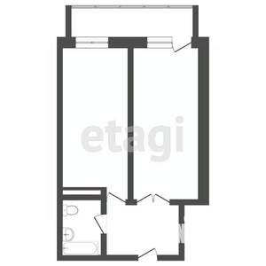 2-к квартира, вторичка, 51м2, 3/19 этаж