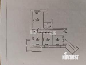 3-к квартира, вторичка, 114м2, 9/9 этаж
