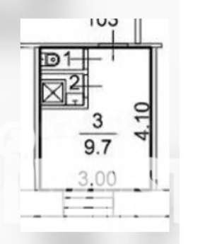 Студия квартира, вторичка, 12м2, 5/5 этаж