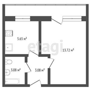1-к квартира, вторичка, 26м2, 5/10 этаж