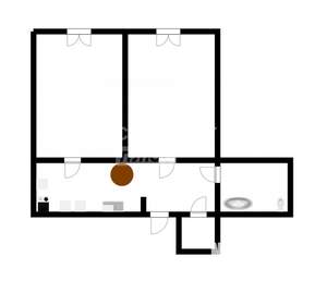 2-к квартира, вторичка, 43м2, 2/9 этаж