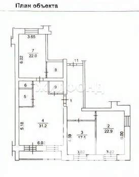 4-к квартира, вторичка, 137м2, 5/9 этаж
