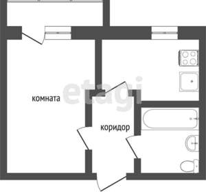 1-к квартира, вторичка, 20м2, 3/4 этаж