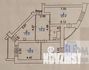 3-к квартира, вторичка, 86м2, 7/10 этаж
