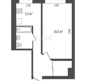 1-к квартира, вторичка, 33м2, 2/9 этаж