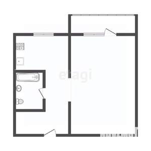 1-к квартира, вторичка, 30м2, 2/5 этаж