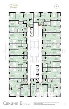 2-к квартира, вторичка, 50м2, 9/16 этаж