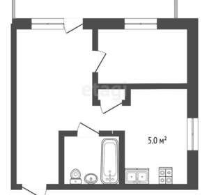 2-к квартира, вторичка, 33м2, 7/9 этаж