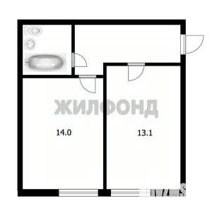 1-к квартира, вторичка, 38м2, 9/9 этаж