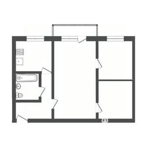 2-к квартира, вторичка, 46м2, 5/5 этаж