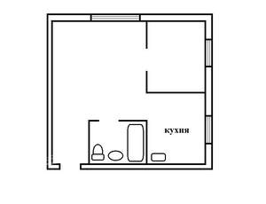 1-к квартира, вторичка, 30м2, 5/5 этаж