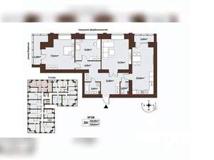 3-к квартира, вторичка, 90м2, 3/8 этаж