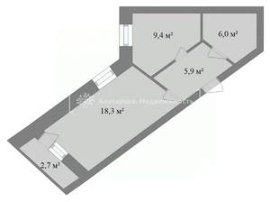 1-к квартира, вторичка, 40м2, 9/14 этаж