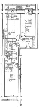 3-к квартира, строящийся дом, 80м2, 9/9 этаж