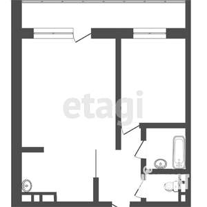 2-к квартира, вторичка, 36м2, 1/10 этаж