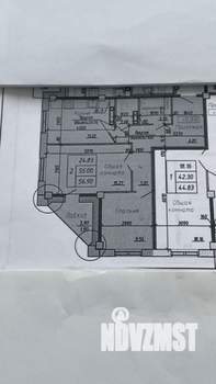 2-к квартира, вторичка, 57м2, 3/17 этаж