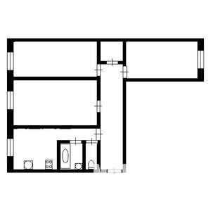 3-к квартира, вторичка, 59м2, 5/5 этаж