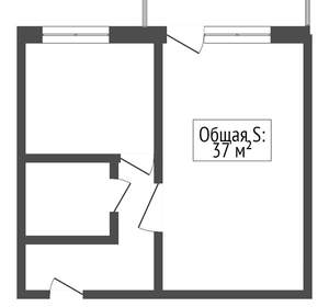 1-к квартира, вторичка, 37м2, 5/9 этаж
