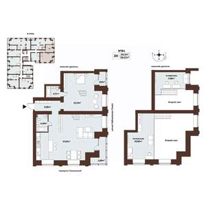 2-к квартира, строящийся дом, 140м2, 8/8 этаж
