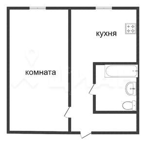1-к квартира, вторичка, 34м2, 8/9 этаж