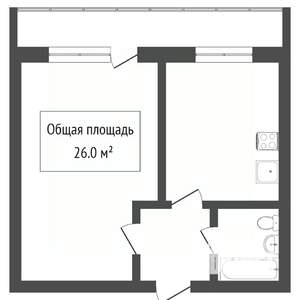 2-к квартира, вторичка, 35м2, 4/10 этаж