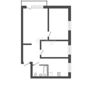 3-к квартира, вторичка, 51м2, 2/5 этаж