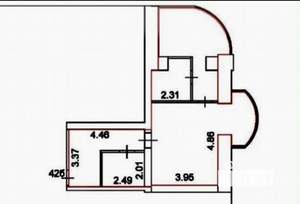 2-к квартира, вторичка, 55м2, 3/9 этаж
